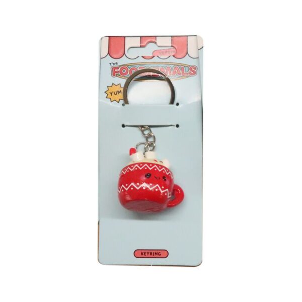 Novelty Keyring - Foodiemals Aspen the Hot Chocolate