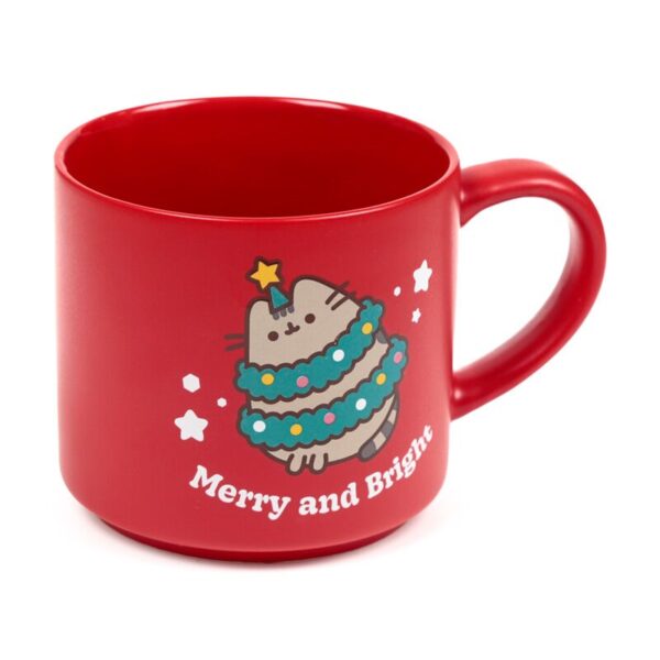 XMUG449_001_1755698233 Large Porcelain Mug - Christmas Pusheen the Cat