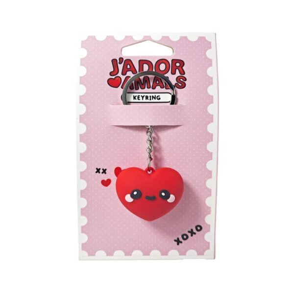 3D PVC Keyring - J'Adoramals Heart
