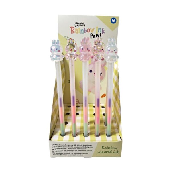 PEN332_001_1751372773 Rainbow Ink Pen - Springtime Bunny Rabbit