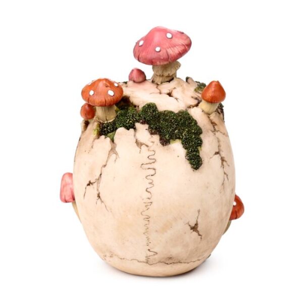 SK815_005_1762259125 Decorative Ornament - Skull with Toadstools & Moss