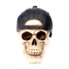 Decorative Ornament - Skull with Backwards Baseball Cap