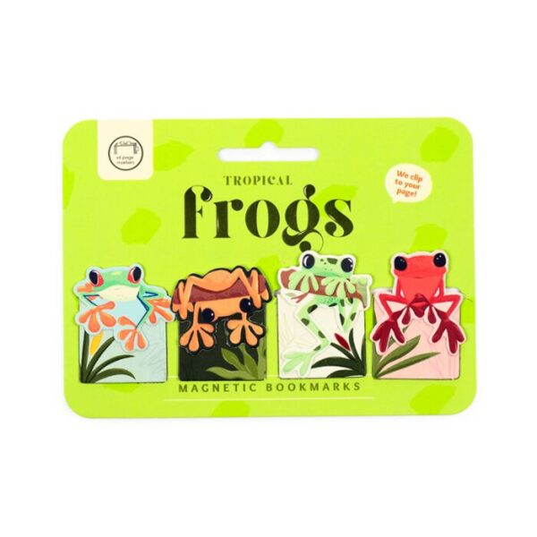 Magnetic Bookmark Set - Tropical Frogs