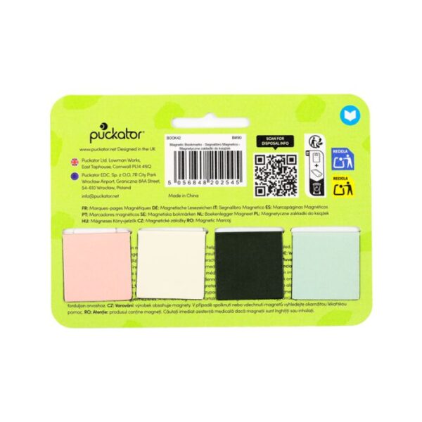 BOOK42_010_1762957753 Magnetic Bookmark Set - Tropical Frogs