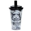 Shatterproof Double Walled Cup with Lid and Straw - The Original Stormtrooper
