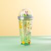 CUP90_003_1767865903 Double Walled Cup with Lid, Straw & Charms - Springtime