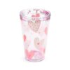 Shatterproof Double Walled Cup with Lid and Straw - Amore Hearts