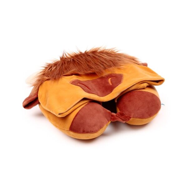 CUSH453_001_1767953217 Hoodeazzz Travel Pillow & Hood - Hairy Coos Highland Coo