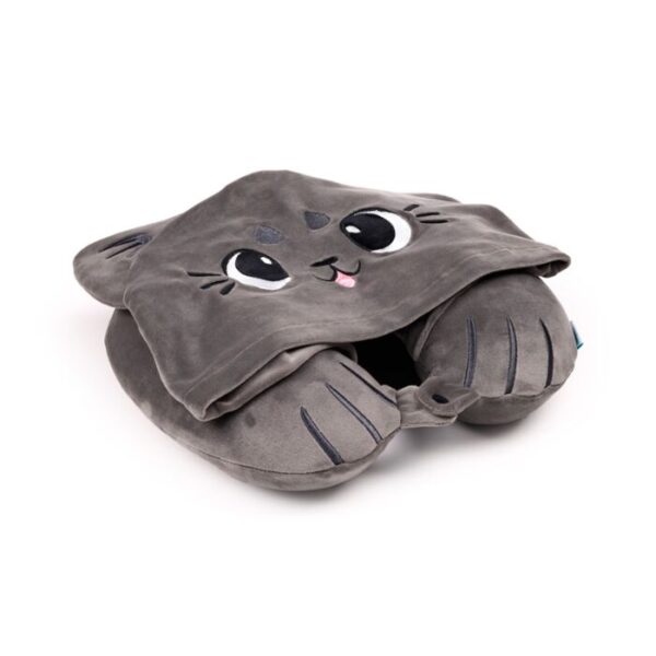 Hoodeazzz Travel Pillow & Hood - Beans & Co Pepper the Cat