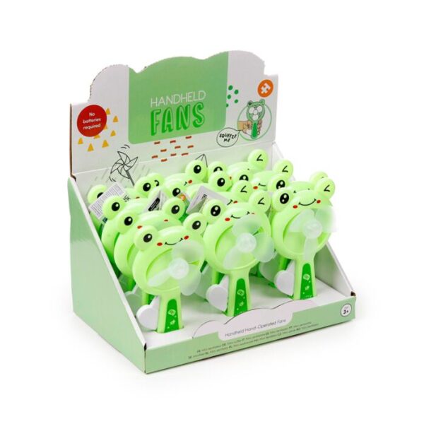 Hand Operated Hand Fan - Frog