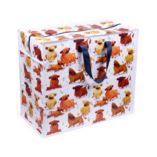 LBAG63_001_1767799404 Laundry & Storage Bag - Hairy Coos Highland Coo