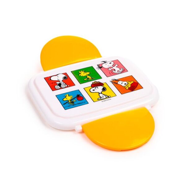 Bento Clip Lock Lunch Box with Cutlery - Peanuts Snoopy & Woodstock