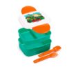 LBOX135_002_1763656740 Bento Clip Lock Lunch Box with Cutlery - Minecraft Chibi