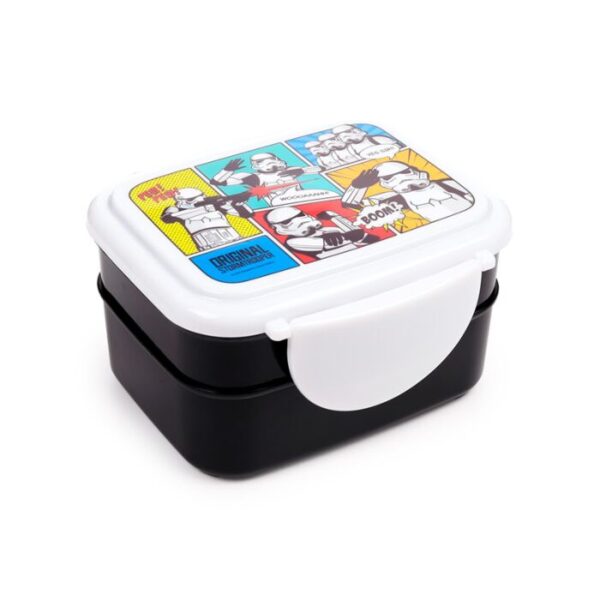 LBOX136_001_1763656755 Bento Clip Lock Lunch Box with Cutlery - The Original Stormtrooper Pop Art