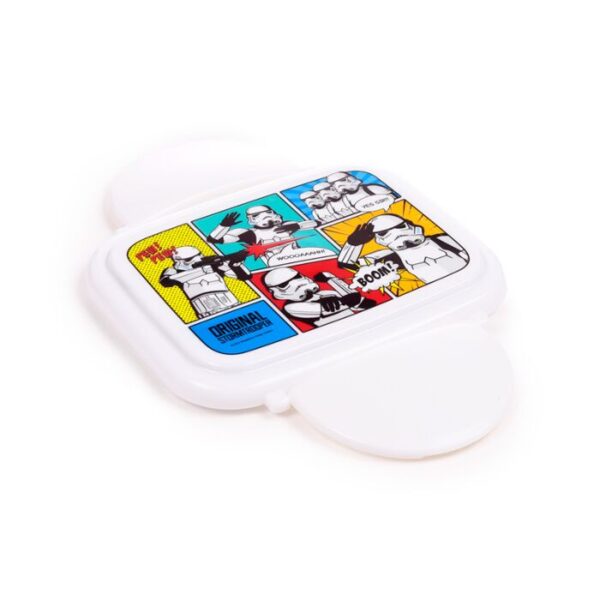 Bento Clip Lock Lunch Box with Cutlery - The Original Stormtrooper Pop Art