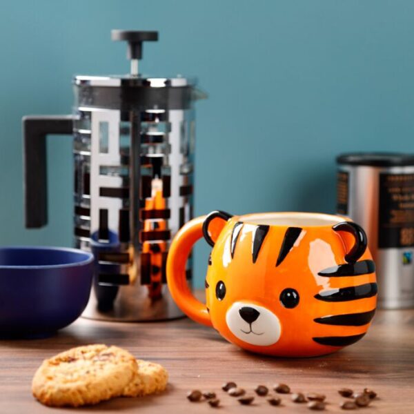 Ceramic Shaped Head Mug - Adoramals Tiger