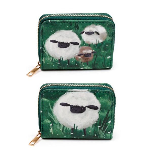 Small Zip Around Wallet - Sheep