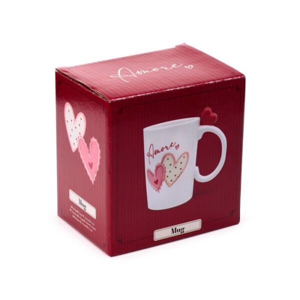 SMUG415_002_1765879559 Collectable Shaped Handle Ceramic Mug - Amore Heart