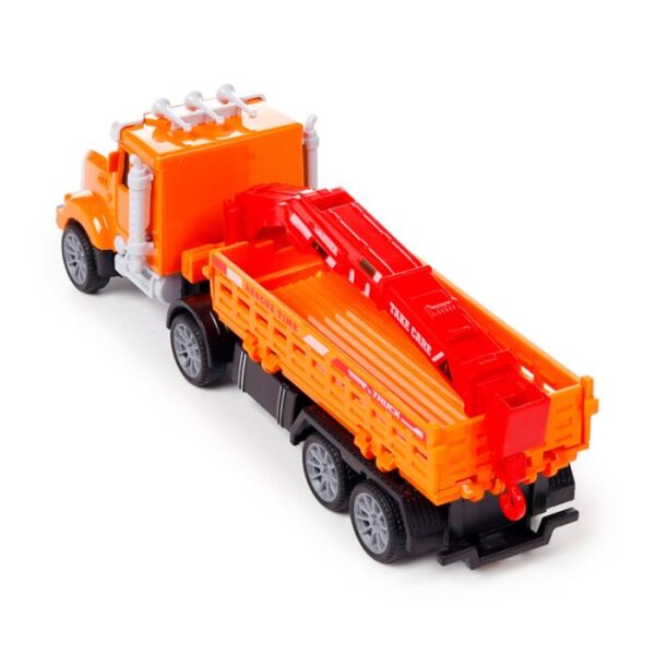 Kids Friction Action Toy - Construction Rescue Truck with Crane