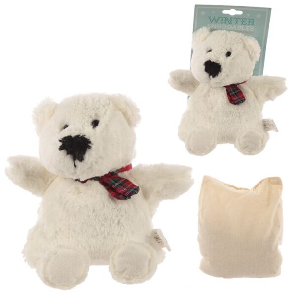 Microwavable Plush Lavender Heat Pack - Polar Bear