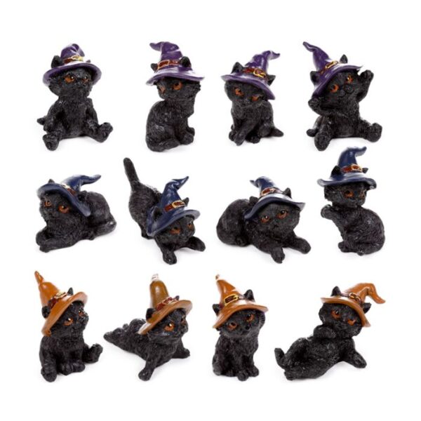 Decorative World Figures - Witches Black Cat